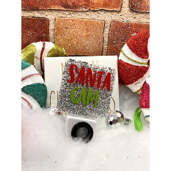 Santa Cam Night Light with Silver Glitter Back - Picture 2 of 6